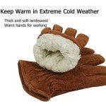 Winter Work Gloves with Thermal Insulation and Grip