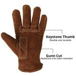 Winter Work Gloves with Thermal Insulation and Grip