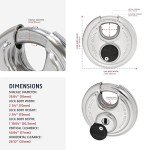 Heavy Duty Stainless Steel Disk Padlock