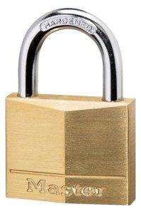 Brass Padlock - Master Lock 140D, 1 Pack