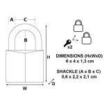 Brass Padlock - Master Lock 140D, 1 Pack