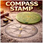 Compass Concrete Stamp – Flexible, Durable Design