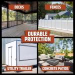 Stone Gray Liquid Rubber Deck Coating - 1 Gallon