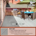 Misty Grey Liquid Rubber Deck Coating, 4 Gallon