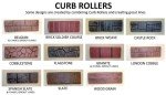 Flagstone Concrete Stamp Curb Roller, 8" Wide