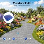 36" Concrete Slate Seamless Stamp Mat (Blue)