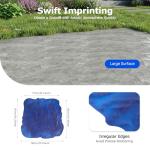 36" Concrete Slate Seamless Stamp Mat (Blue)