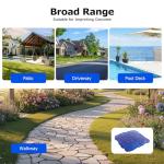 36" Concrete Slate Seamless Stamp Mat (Blue)