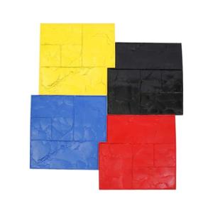 4 PCS Realistic Rock Concrete Stamp Mats Set