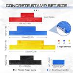 AmazingSpark 5-Piece Concrete Stamping Mats Set