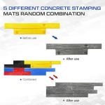 AmazingSpark 5-Piece Concrete Stamping Mats Set