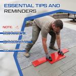 AmazingSpark 5-Piece Concrete Stamping Mats Set