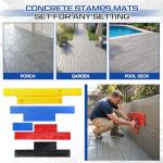 AmazingSpark 5-Piece Concrete Stamping Mats Set