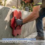 AmazingSpark 5-Piece Random Stone Concrete Stamps Set