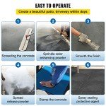 VEVOR 24"x24" Slate Concrete Stamps Mats Set