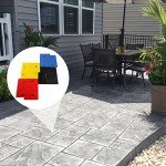4-Pack Slate Concrete Texturing Mats Set