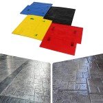 4-Pack Slate Concrete Texturing Mats Set
