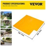 VEVOR 24"x24" Slate Concrete Stamps Mats Set