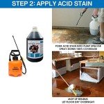 Brown Mosaic Concrete Acid Stain - 1 Gallon
