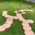 Moon Shape Concrete Stamp for Garden Pathways