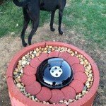 Moon Shape Concrete Stamp for Garden Pathways