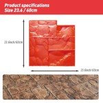 23.6" Concrete Texture Stamp Mat - Stone Patterns