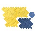 Olde Town Herringbone Brick Concrete Stamp Set