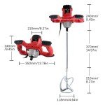 BriSunshine 2100W Handheld Cement Mixer Drill