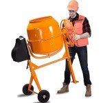 Portable 5 Cu Ft Electric Concrete Mixer