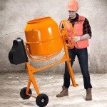 Portable 5 Cu Ft Electric Concrete Mixer