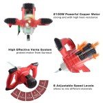 BriSunshine 2100W Handheld Cement Mixer Drill