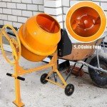 Portable 5 Cu Ft Electric Concrete Mixer