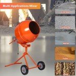 Portable 5 CU FT Electric Cement Mixer Machine