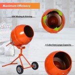 Portable 5 CU FT Electric Cement Mixer Machine