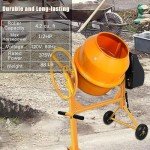 Portable 5 Cu Ft Electric Concrete Mixer