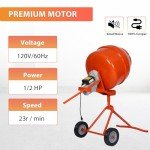 Portable 5 CU FT Electric Cement Mixer Machine