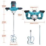 Portable 2100W Electric Cement Mixer with Gloves
