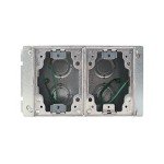 2-Gang Deep Flush Concrete Floor Box with Collar