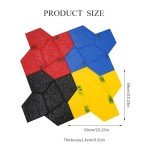 4PC Realistic Concrete Stamping Mats with Handles