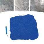 Fetcoi Seamless Fractured Slate Concrete Stamp Mat