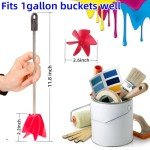 4 PCS Silicone Epoxy Mixer Paddles for Drill