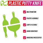 4 Pack Flexible Plastic Putty Knives