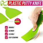 4 Pack Flexible Plastic Putty Knives