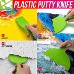 4 Pack Flexible Plastic Putty Knives