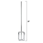 Professional Chrome-Plated Steel Mixing Paddle 24