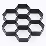 Reusable Hexagon Concrete Path Mold for Gardens