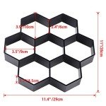 Reusable Hexagon Concrete Path Mold for Gardens