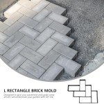 Reusable Concrete Paver Mold for DIY Pathways