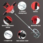 VOTOER 2100W Electric Concrete Mixer with 6 Speeds