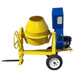 9 CF Towable Electric Cement Mixer, 13 HP